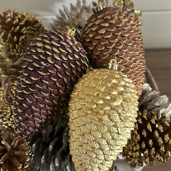 Set of 3 XL Vintage Pinecone Ornaments - Picture 16 of 16